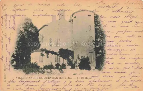 AK / Ansichtskarte Villefranche-du-Queyran NERAC 47 Lot-et-Garonne Le château