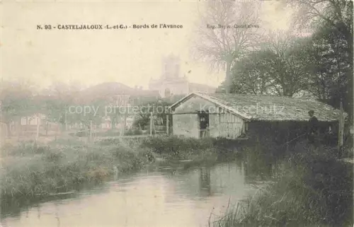 AK / Ansichtskarte Casteljaloux NERAC 47 Lot-et-Garonne Bords de l'Avance