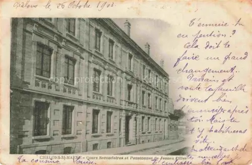 AK / Ansichtskarte Chalons-sur-Marne 51 Marne Cours Secondaires et Pensionnat de Jeunes Filles