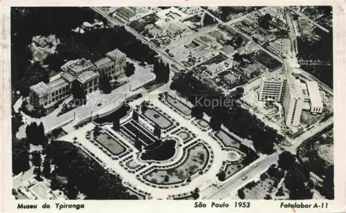 AK / Ansichtskarte SAO PAULO Brazil Museu do Ypiranga vista aérea