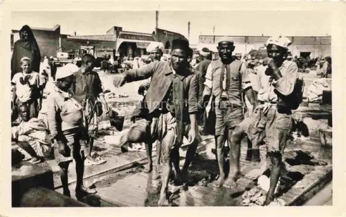 AK / Ansichtskarte CASABLANCA Maroc Scènes et types les laveurs