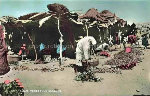 AK / Ansichtskarte Omdurman Sudan Vegetable Sellers