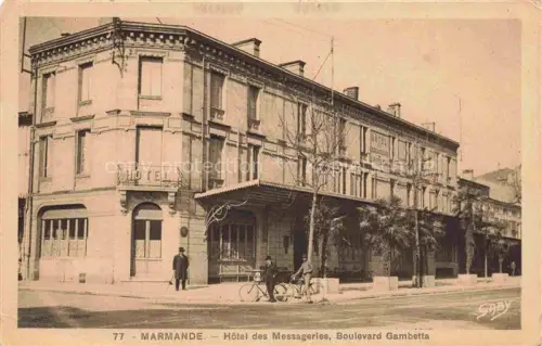 AK / Ansichtskarte MARMANDE 47 Lot-et-Garonne Hôtel des Messageries Boulevard Gambetta