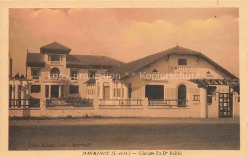 AK / Ansichtskarte MARMANDE 47 Lot-et-Garonne Clinique du Dr. Baillis