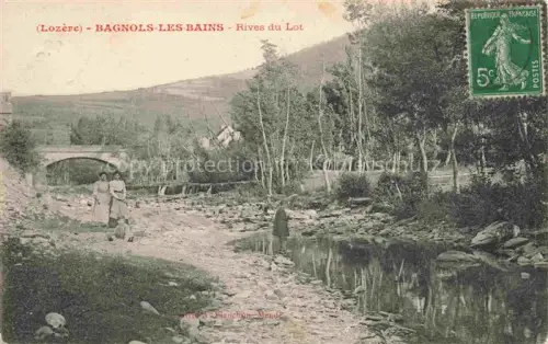AK / Ansichtskarte Bagnols-les-Bains MENDE 48 Lozere Rives du Lot