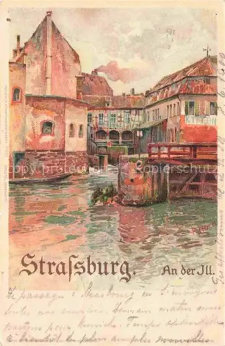 AK / Ansichtskarte HOCH F. Kuenstlerlitho Strassburg An der Ill.