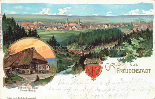 AK / Ansichtskarte JOOST R. Kuenstlerlitho Gruss aus Freudenstadt Schwarzwaelder Bauernhaus 