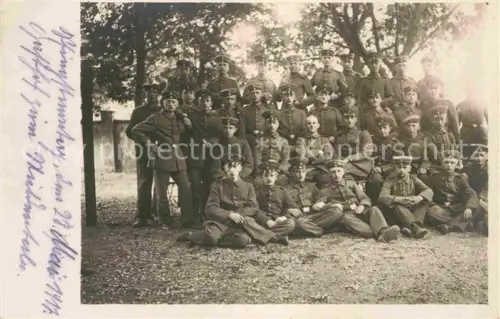 AK / Ansichtskarte Militaria Gruppenfoto WK1 Sachsen 