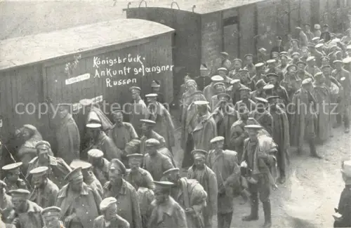 AK / Ansichtskarte Koenigsbrueck Sachsen POW Russen WK1