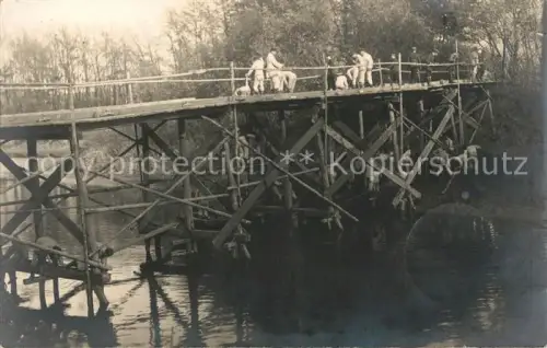 AK / Ansichtskarte Militaria Brueckenbau Pioniere Koblenz 