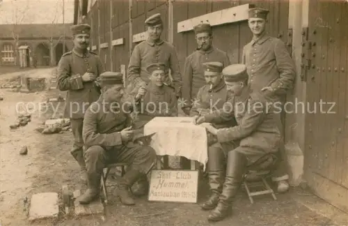 AK / Ansichtskarte Montauban-de-Picardie Peronne 80 Somme Soldatenleben WK1 DR 76 Kartenspiel Skat