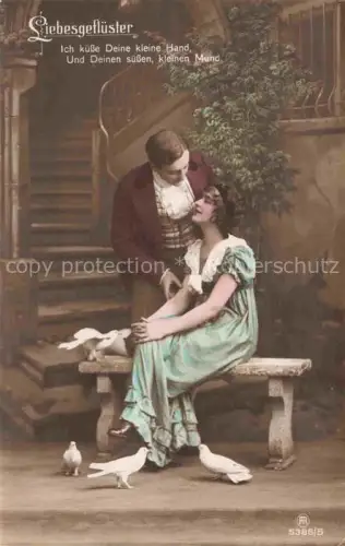 AK / Ansichtskarte Foto RPH Nr. 5386/5 Tauben Liebesgefluester