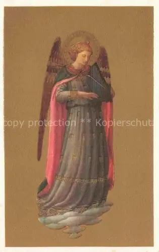 AK / Ansichtskarte Engel Ange Angel Angelo-- Harfe Angelo Musicante Firenze S. Marco  
