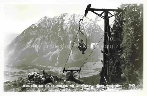 AK / Ansichtskarte Sessellift Chairlift Telesiege Tauplitzalm Grimming oesterreich 