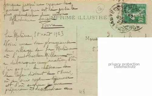 AK / Ansichtskarte La Malene FLORAC 48 Lozere La vierge vue aérienne