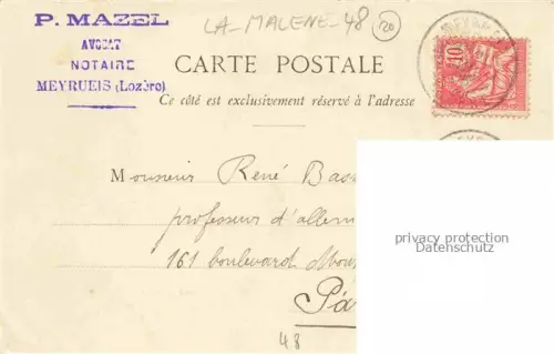 AK / Ansichtskarte La Malene FLORAC 48 Lozere Vue générale vue du Tarn et les Roches Noires