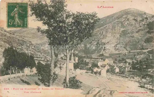 AK / Ansichtskarte Pont-de-Montvert Le FLORAC 48 Lozere Vue générale et Signal du Bougès