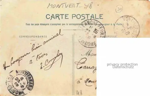 AK / Ansichtskarte Pont-de-Montvert Le FLORAC 48 Lozere Vue générale et Signal du Bougès