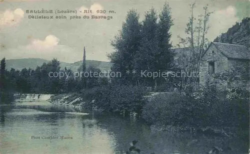 AK / Ansichtskarte Sallele Les Salelles MENDE 48 Lozere Délicieux coin près du barrage
