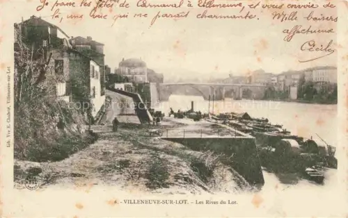 AK / Ansichtskarte VILLENEUVE-SUR-LOT 47 Lot-et-Garonne Les rives du Lot