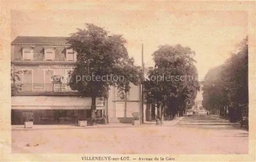 AK / Ansichtskarte VILLENEUVE-SUR-LOT 47 Lot-et-Garonne Avenue de la Gare