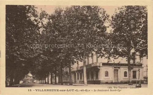 AK / Ansichtskarte VILLENEUVE-SUR-LOT 47 Lot-et-Garonne Le Boulevard Saint-Cyr