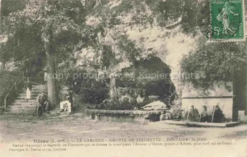 AK / Ansichtskarte NERAC-EN-ALBRET 47 Lot-et-Garonne La Garenne Grotte de Fleurette Fontaine St. Jean