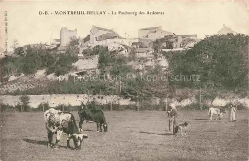 AK / Ansichtskarte Montreuil-Bellay Saumur 49 Maine-et-Loire Le Faubourg des Ardennes