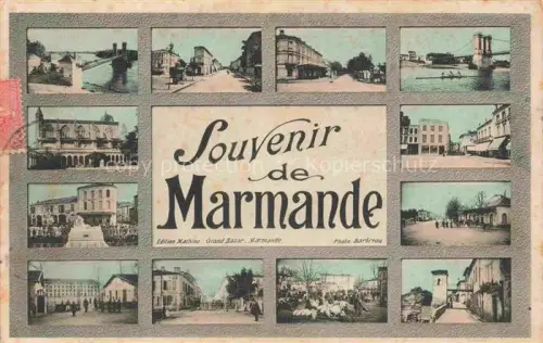 AK / Ansichtskarte MARMANDE 47 Lot-et-Garonne Vues d'ensemble