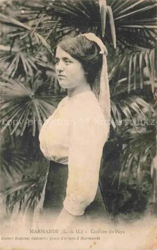 AK / Ansichtskarte MARMANDE 47 Lot-et-Garonne Coiffure du Pays Types et scènes du pays