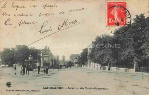 AK / Ansichtskarte MARMANDE 47 Lot-et-Garonne Avenue du Pont-Suspendu
