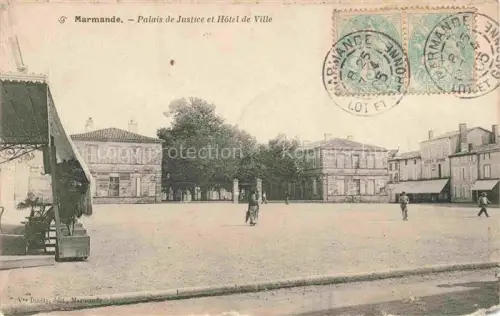 AK / Ansichtskarte MARMANDE 47 Lot-et-Garonne Palais de Justice Hôtel de Ville