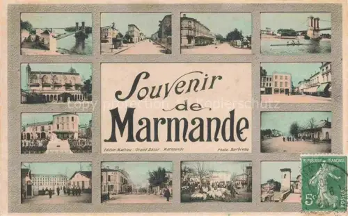 AK / Ansichtskarte MARMANDE 47 Lot-et-Garonne Vues d'ensemble