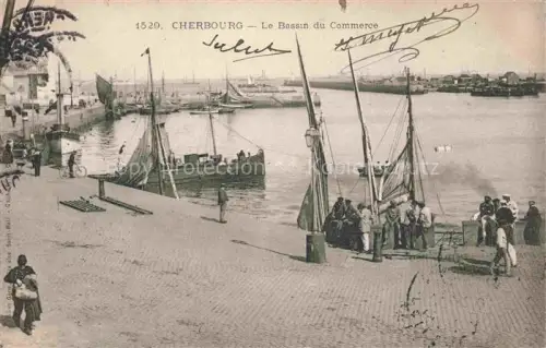 AK / Ansichtskarte CHERBOURG-Octeville 50 Manche Le Bassin du Commerce