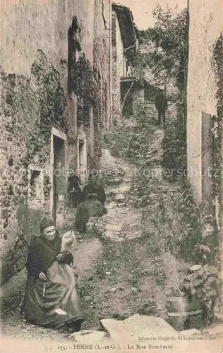 AK / Ansichtskarte Penne-d Agenais Villeneuve-sur-Lot 47 Lot-et-Garonne Rue Bombecul