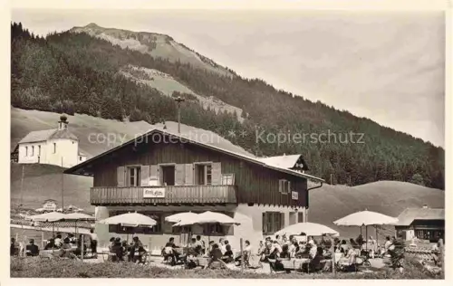 AK / Ansichtskarte Baad-Mittelberg Kleinwalsertal AT Alpengasthof Noris-Huette mit Walmendinger Horn
