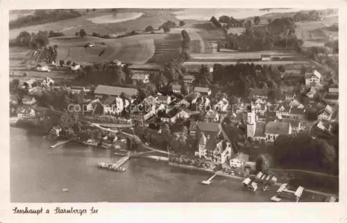 AK / Ansichtskarte Seeshaupt Starnberger See Fliegeraufnahme