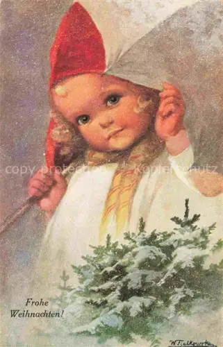 AK / Ansichtskarte FIALKOWSKA Wally Kuenstlerkarte Nr. 1059 Frohe Weihnachten Kind