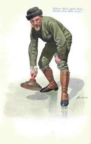 AK / Ansichtskarte Curling Wintersport 