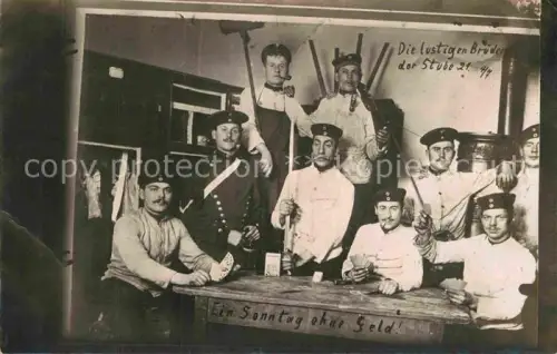 AK / Ansichtskarte St Johann SAARBRueCKEN Gruppenfoto Militaria