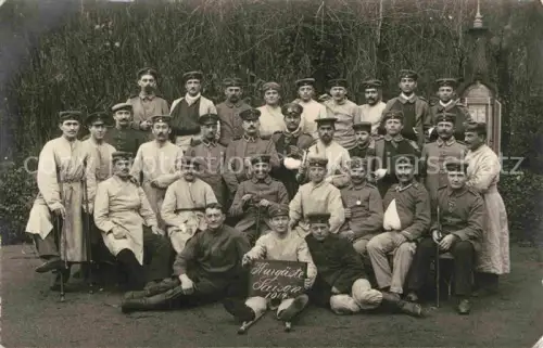 AK / Ansichtskarte STUTTGART Lazarett Gruppenfoto