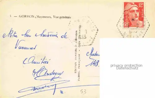 AK / Ansichtskarte Gorron Mayenne 53 Mayenne Vue generale