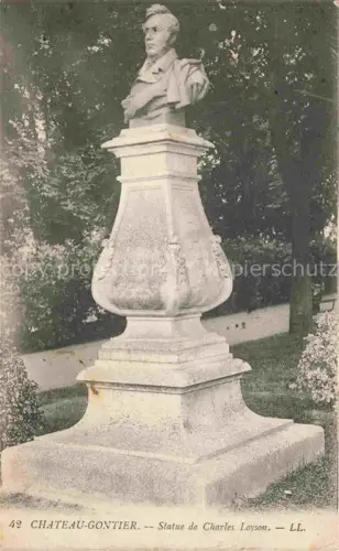 AK / Ansichtskarte Chateau-Gontier 53 Mayenne Statue de Charles Loyson