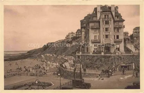 AK / Ansichtskarte GRANVILLE 50 Manche Plage et Normandy Hotel vue du Casino