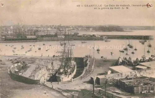 AK / Ansichtskarte GRANVILLE 50 Manche La Cale de radoub l'avant port et la grave du Sud