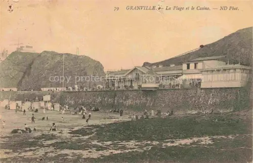 AK / Ansichtskarte GRANVILLE 50 Manche La Plage et le Casino