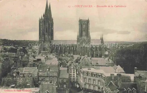 AK / Ansichtskarte Coutances 50 Manche Ensemble de la Cathedrale