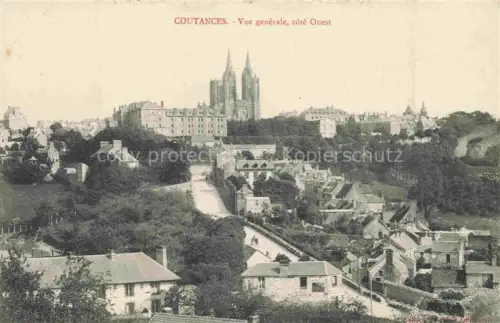 AK / Ansichtskarte Coutances 50 Manche Vue generale cote Ouest