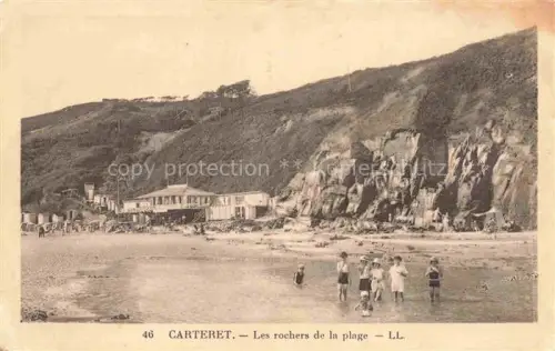 AK / Ansichtskarte Carteret Barneville-Carteret Cherbourg 50 Manche Les rochers de la plage