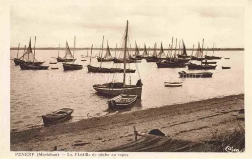 AK / Ansichtskarte Penerf-Damgan VANNES 56 Morbihan La Flottille de peche au repos